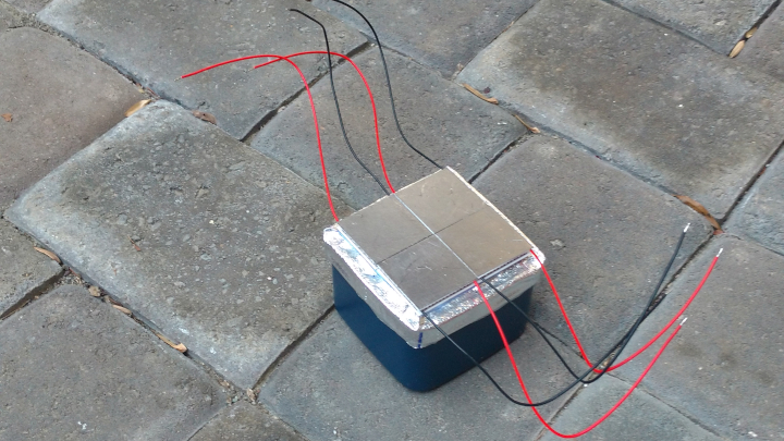 Peltier Cells affixed to Thermal Pad